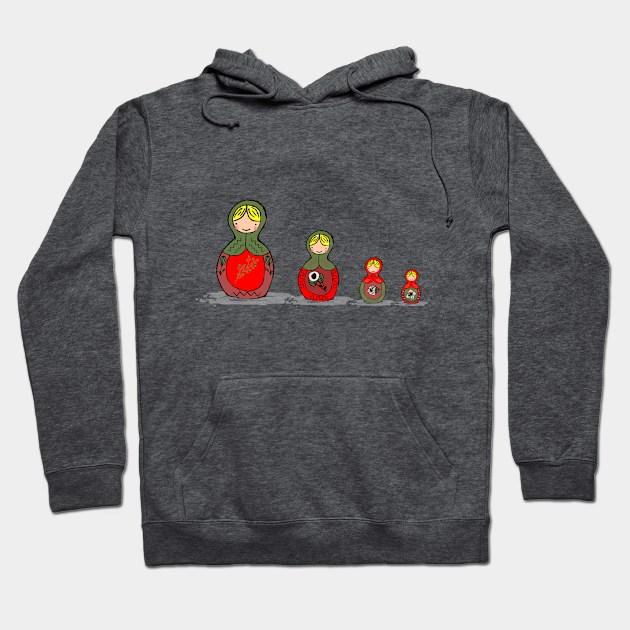 Russian dolls Hoodie by TheTinyGraphics